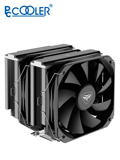 fan-cooler para cpu pccooler g6 bk, 250w, 4-pin pwm, 12vdc, color negro. 2 fanse