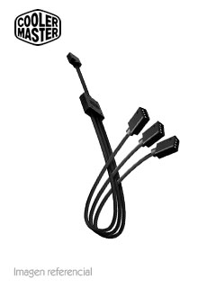 cable de extensión cool master r4-accy-rgbs-r2, 1a 3 rgb, 58 cm, pvc, negro