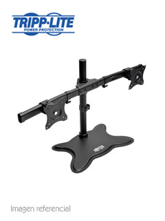 soporte de escritorio tripp-lite para dos monitores de pantalla plana de 13 a 27