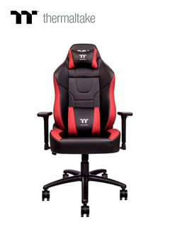 chair black-red gaming comfort