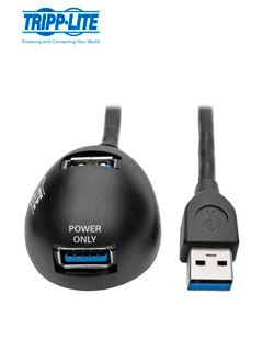 cable de extensión de escritorio de 2 puertos usb3.0 superspeed (m/2xh), 1.83m / 6 pi