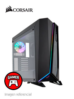 case gamer corsair spec omega rgb, mid tower, atx, negro, usb 3.0, audio.[@@@]paneles