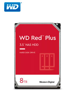 Disco duro Western Digital WD Red Plus, 8 TB, SATA 6.0 Gb/s, 256 MB Cache, 7200 RPM, 3.5".