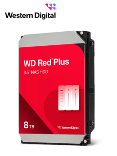 disco duro western digital red plus nas, wd80efpx8tb sata 6gb/s 5640rpm 3.5 256mb ca