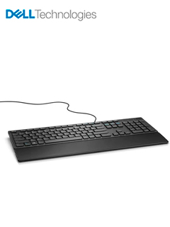 teclado multimedia dell 580-adrc, interfaz usb, color negro, en español.teclado