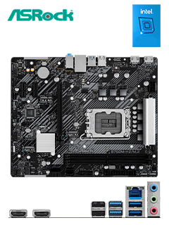 motherboard asrock b760m-h2/m.2, chipset intel b760, lga1700, matxsoporta proces