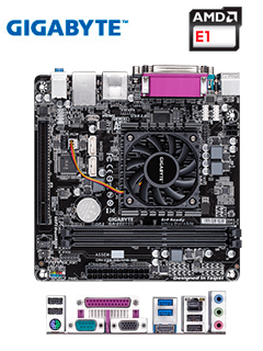 MAINBOARD GIGABITE amd e6010n svl ddr3