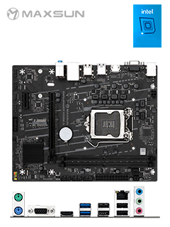 motherboard maxsun challenger h510m-h, chipset intel h470, lga1200, micro atxsop