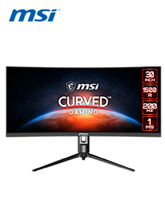 monitor msi optix mag301cr, 29.5 va 1500r 2‎560x1080 wfhd, hdmi(2) dp(1), tipo