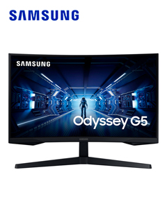 monitor samsung lc27g55tqwlxpe 27 led curvo va fhd 2560 x 1440, hdmi/dp/audio 3.5mm[