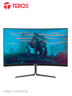 monitor teros te-3124, 23.6 led curvo, 144 hz, 1920 x 1080, fhd, hdmi / displayport