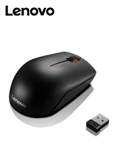 mouse inalambrico lenovo 300, resolucion optica hasta 1000dpi, interfaz nano usb, neg
