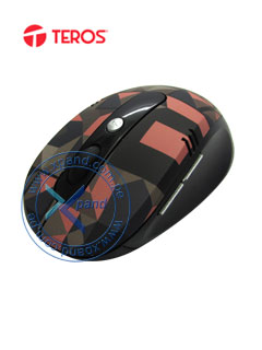 mouse óptico inalámbrico teros g8005, con diseño,1000 dpi, receptor usb.presenta