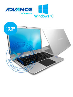 notebook advance nv7547, 13.3 fhd, intel celeronn3350 1.10ghz, 3gb, 32gb.video