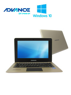 notebook advance nova nv9801, 10.1, intel atom z8350 1.44ghz, 2gb ddr3, 32gb emmc