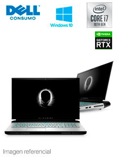 notebook dell alienware 17 area 51m, 17.3 fhd, intel core i7-10700 2.90ghz, 16gb ddr
