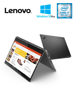 Notebook Lenovo ThinkPad X1 Yoga, 14" HD, Intel Core i7-8565U 1.80GHz, 16GB LPDDR3,
