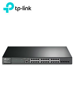 Switch TP-Link T2600g-28mps, 24 puertos rj-45 gbe(10/100/1000mbps), poe+.capacid