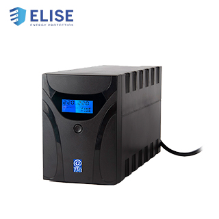 ups interactivo elise fase, aur-1200-lcd-usb, 1200 va / 600 w, puerto inteligente usb