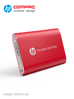 disco duro externo estado sólido hp p500, 500gb, rojo, usb 3.1 tipo-c.velocidad