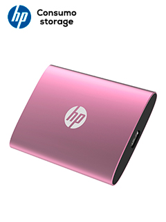 disco duro externo estado sólido hp p900, 512gb, tipo-c (usb 3.2 gen 2x2), color rosa