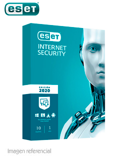 software eset internet security edicion 2020, 10 pcs, licencia 1 año, presentación en