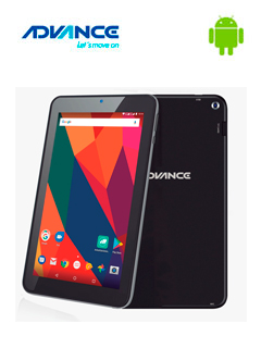 tablet advance prime pr5748, 7 ips 1024 x 600, android 7.1, 16gb, 1gb, wi-fi, blueto