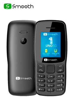 Teléfono Celular Smooth UNO 3G, 1.77", Dual SIM, FM Radio, Bluetooth, Desbloqueado.