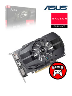 tarjeta de video asus ares phoenix radeon rx550, 2gb gddr5 128-bit.puertos de vi