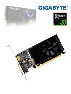 tarjeta de video gigabyte nvidia geforce gt 730, 2gb gddr5 64-bit, hdmi/dvi, pci-e 2.