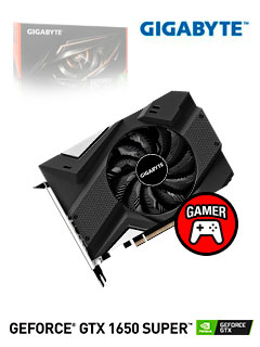 tarjeta de video gigabyte nvidia geforce gtx 1650super, 4gb gddr6 128-bit, pci-e 3.0