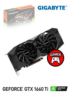 tarjeta de video gigabyte nvidia geforce gtx 1660ti windforce, 6gb gddr6 192-bit.